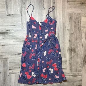 Cooperative Navy and White Cherry Patterned Fabric Size Small